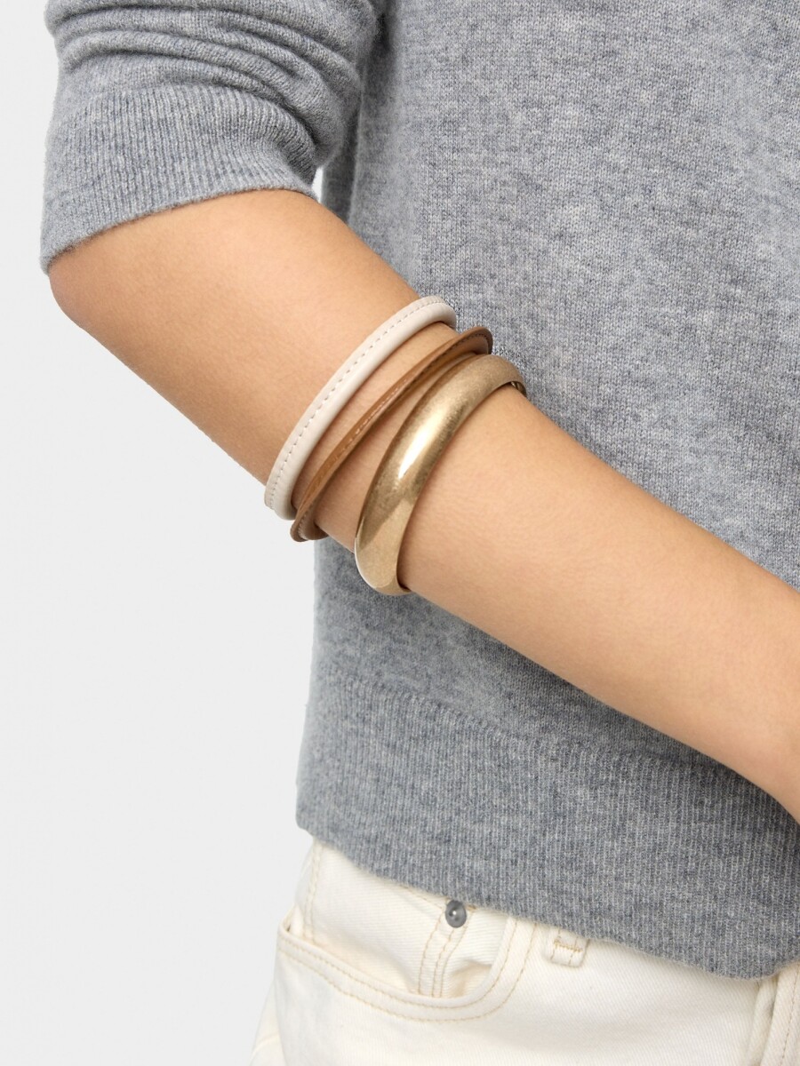 Set De Pulseras Efecto Piel multicolor