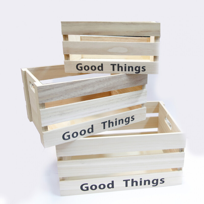 Cajones Organizadores De Madera Multiuso - Set x3 Cajones Organizadores De Madera Multiuso - Set x3