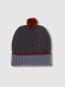 Gorro De Rayas Gris Marengo