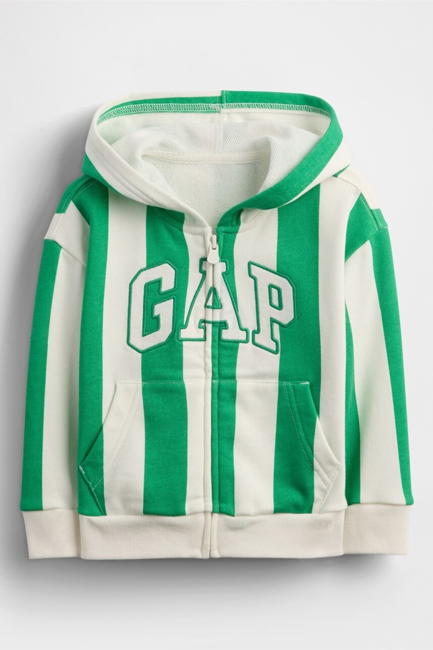 Buzo Canguro Con Cierre S/Felpa Toddler Niño Gallant Green