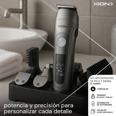 recortadora de pelo y barba 6 en 1 recargable COLOR UNICO