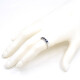 Anillo En Oro 18K Blanco Y Zafiros Carre Anillo En Oro 18K Blanco Y Zafiros Carre