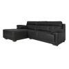 Sofá Albany - 3 cuerpos Negro - Chaise Derecho