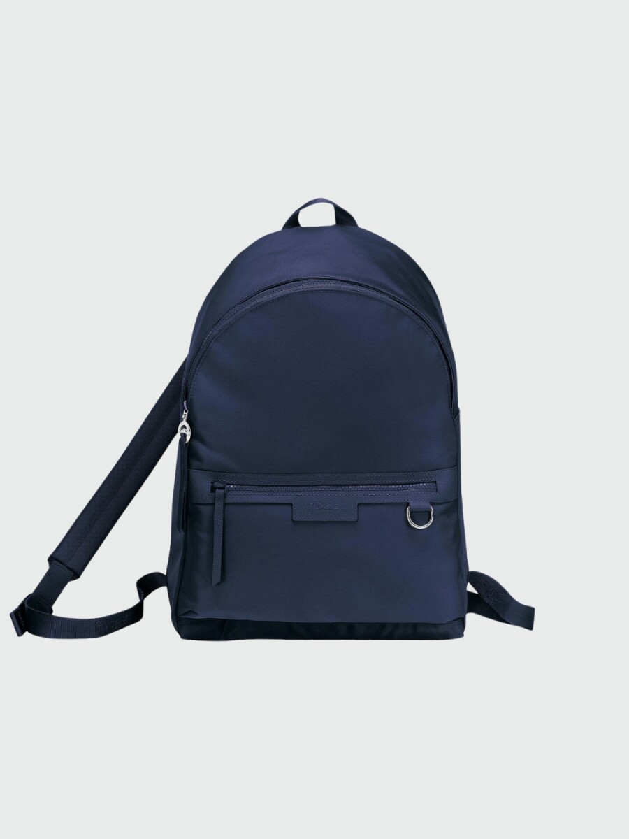 Longchamp -Mochila liviana de nylon con bolsillos, Le pliage néo - Azul 