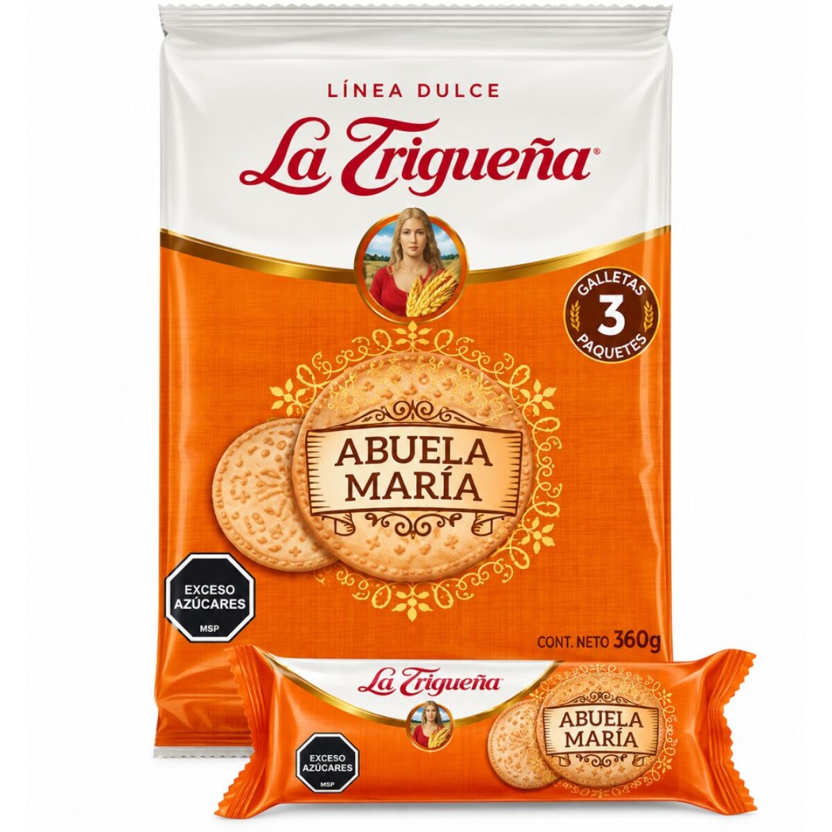 GALLETA MARIA LA TRIGUEÑA 310G (3 PAQ) 