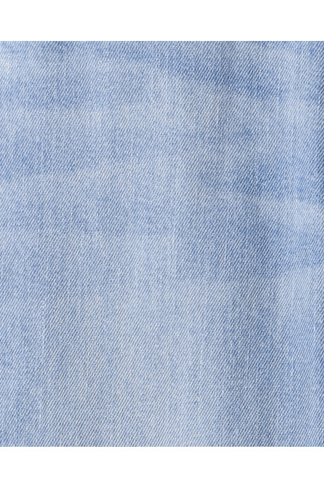 Enterito jean clásico con rasgados Sin color