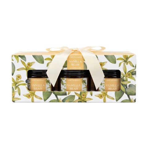 SET DE VELA AROMATICA VAINILLA 5X5CM 3PZAS Unica