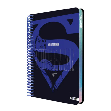 Cuaderno Mooving Carta 96 hojas Licencias Superman Azuls y Negro