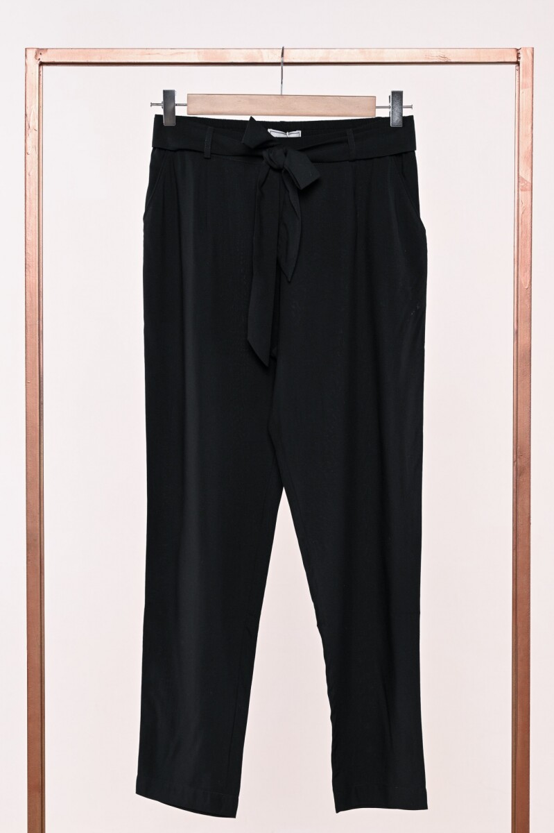 Pantalón Viscosa Lazo - Negro 