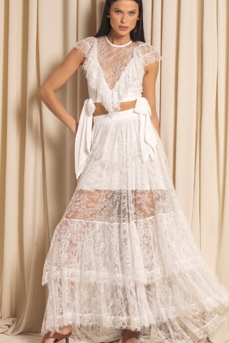 Falda Castelhanos Off White