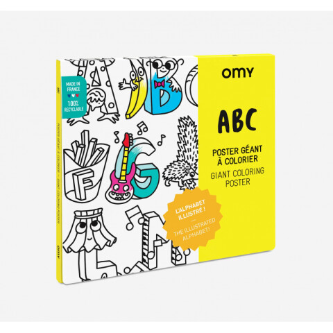 Póster gigante para colorear ABC