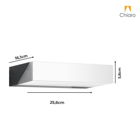 Aplique led pared rectangular moderno, luz cálida de área Aplique led pared rectangular moderno, luz cálida de área