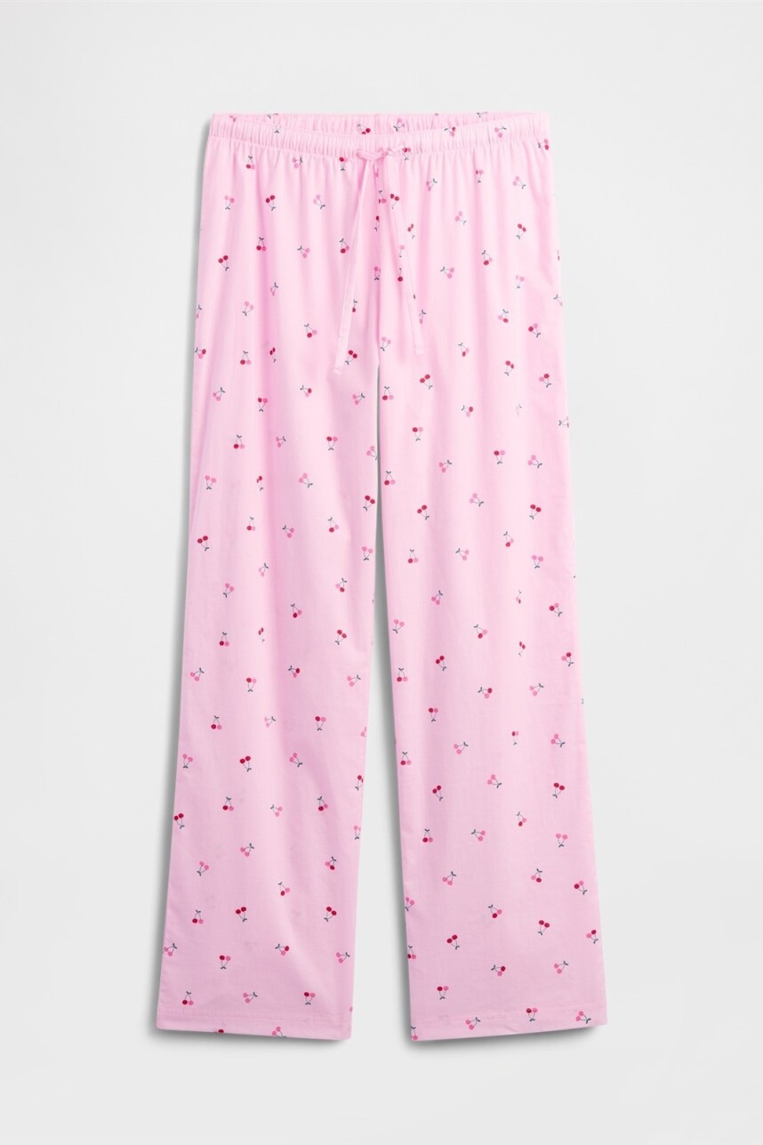 Pijama Pantalón Poplin Mujer Cherry Print