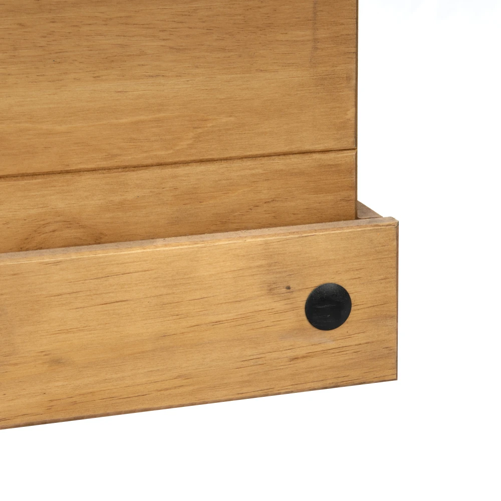 Baul - Pie De Cama - Living - Linea Mexicana Madera Maciza Natural
