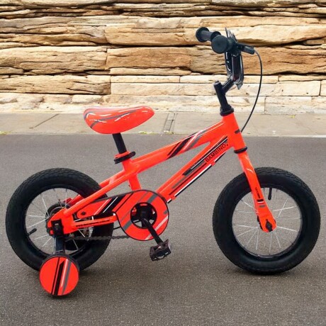 Bicicleta Baccio Bambino rodado 12 con rueditas Naranja