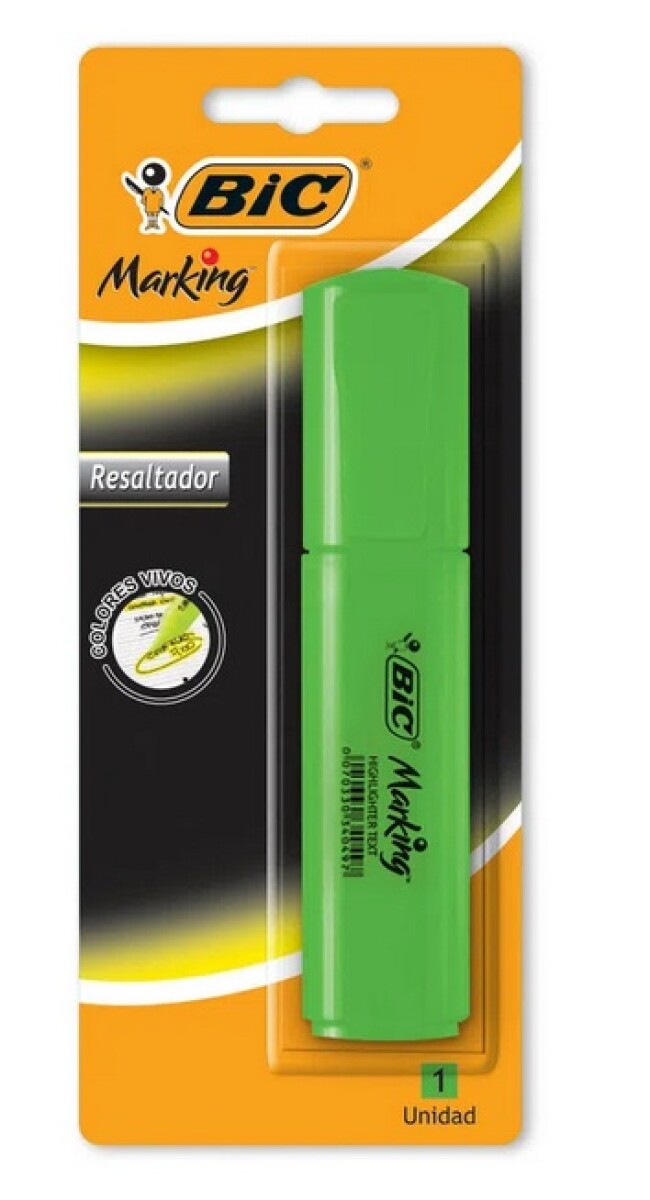 RESALTADOR BIC BRITE-LINER TEXT VERDE 