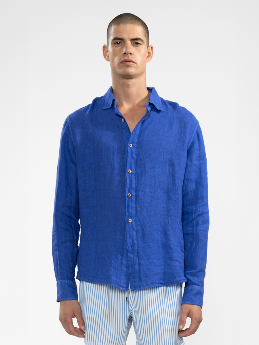 100% LINEN LONG SLEEVE SHIRT 
