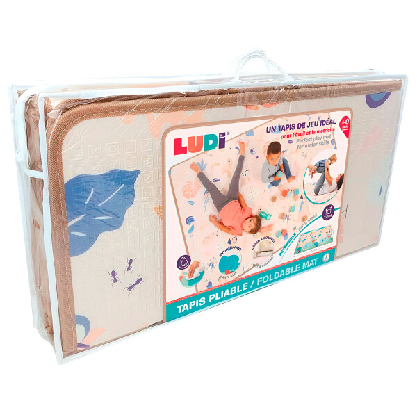 Alfombra Antigolpes Niños Bebé Plegable Infantil Reversible® Color Beige