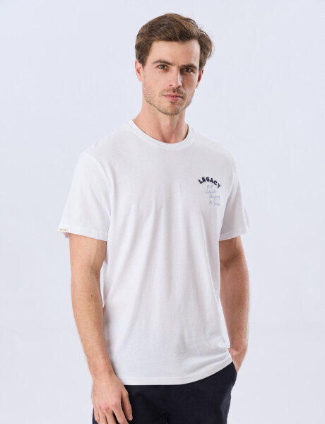 REMERA ESTAMPADA DE ALGODÓN Blanco