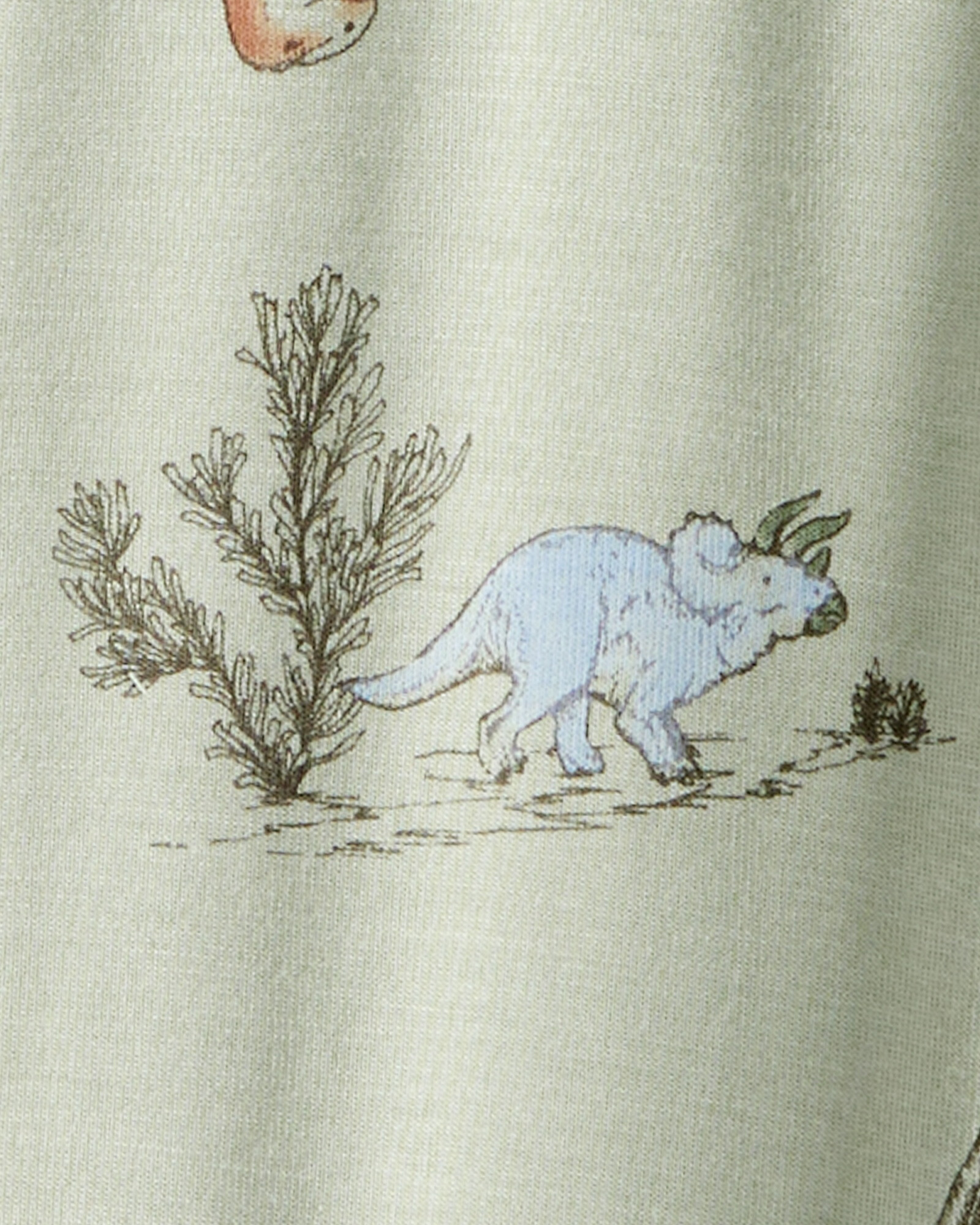 Pijama una pieza de viscosa Ecovero, con pie, diseño dinos, línea Purelysoft Sin color