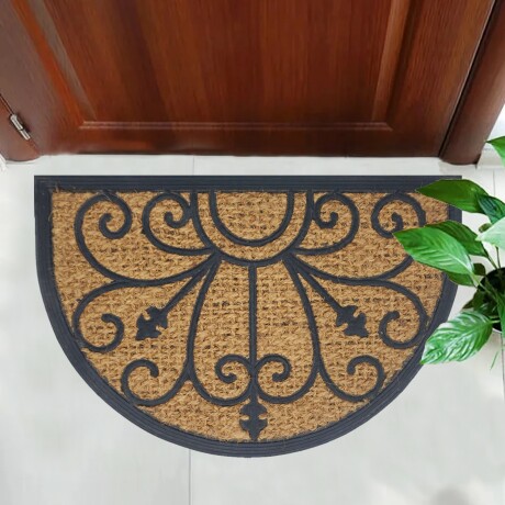 Alfombra Puerta Entrada Felpudo Coco Goma 40X60 Arabesco