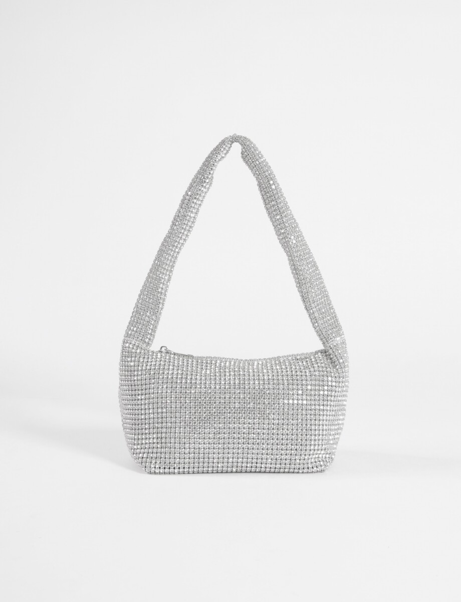 Cartera de fiesta shinny - plateado 