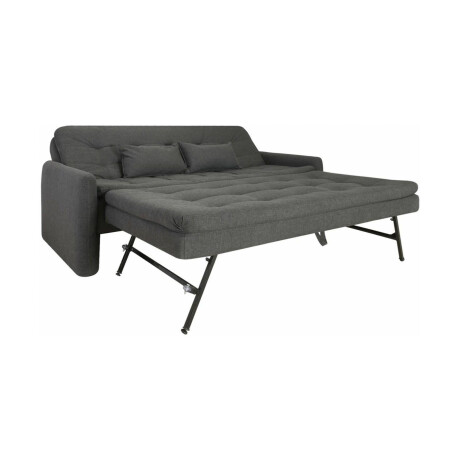 SILLÓN CAMA 3 CUERPOS TELA GRIS MADALENA GRAFITO