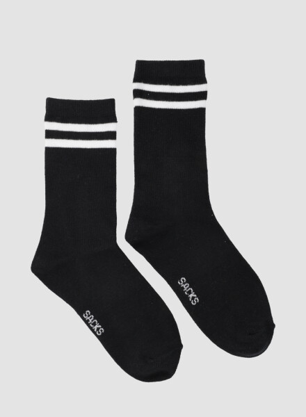 Medias kids de algodón con diseños Negro