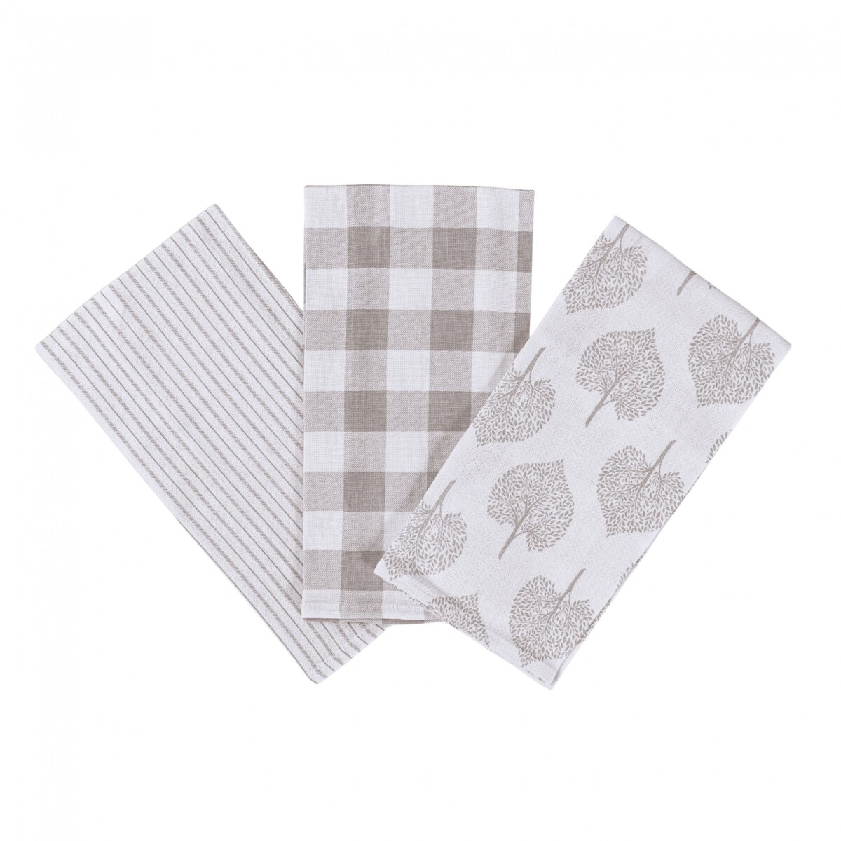 Kit X3 Repasadores Hojas Beige 45x65 - Pilar 