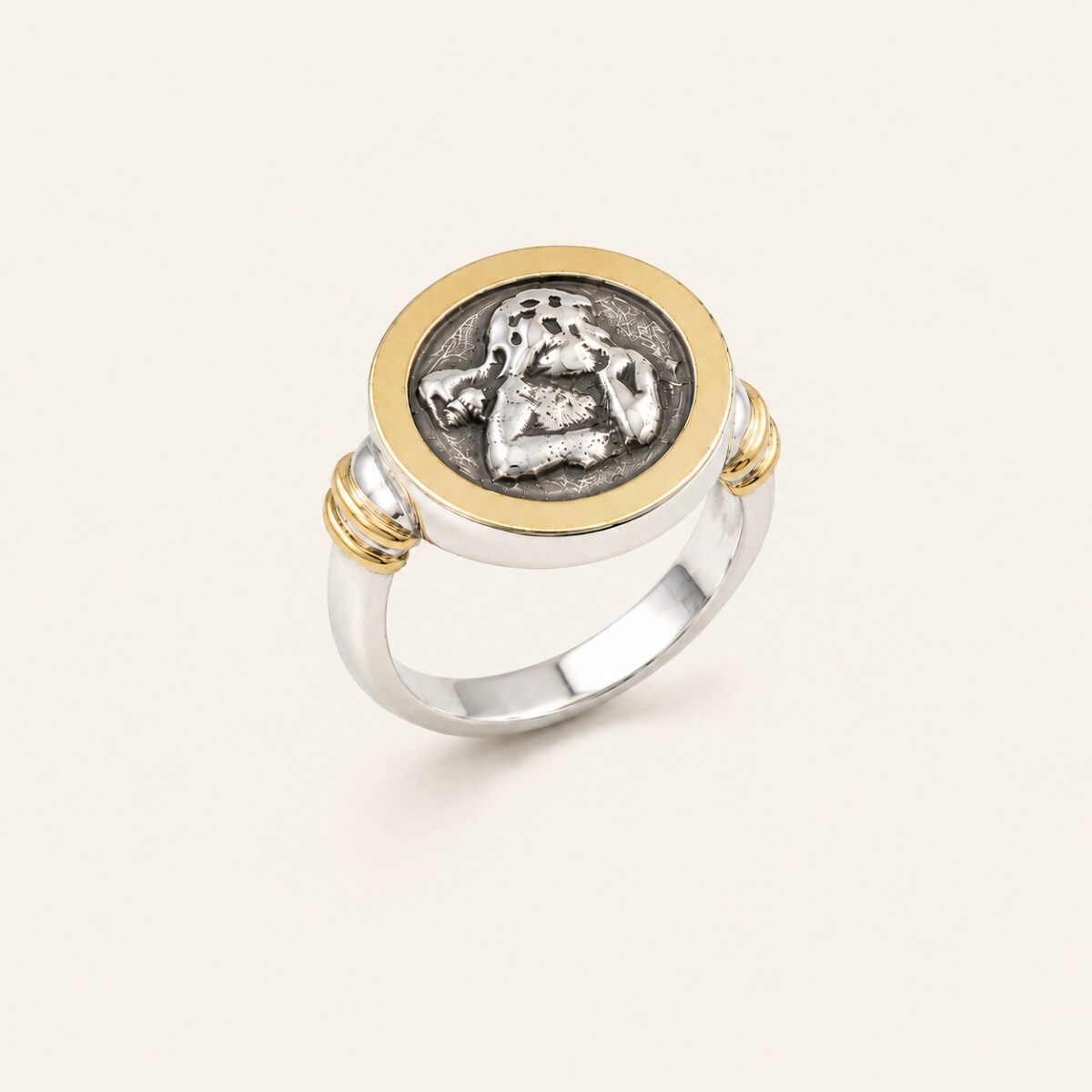 Anillo Angel - Plata y Oro 