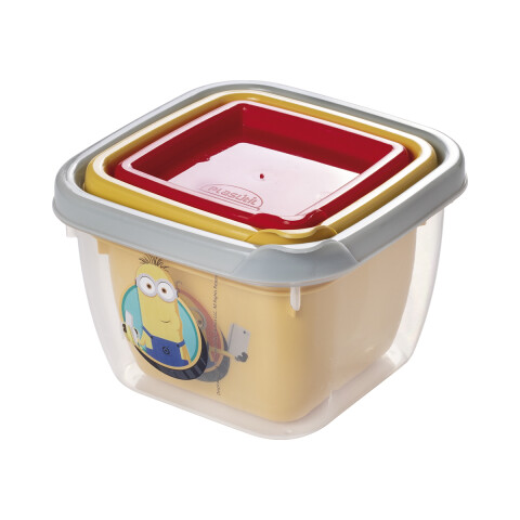 Pack x 3 Recipientes Minions U
