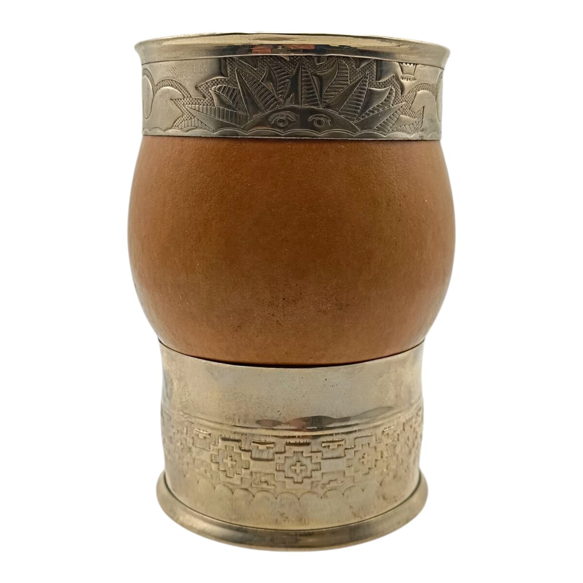 Mate Imperial con base y apliques de bronce - ALPACA - 31 - marrónuniforme 