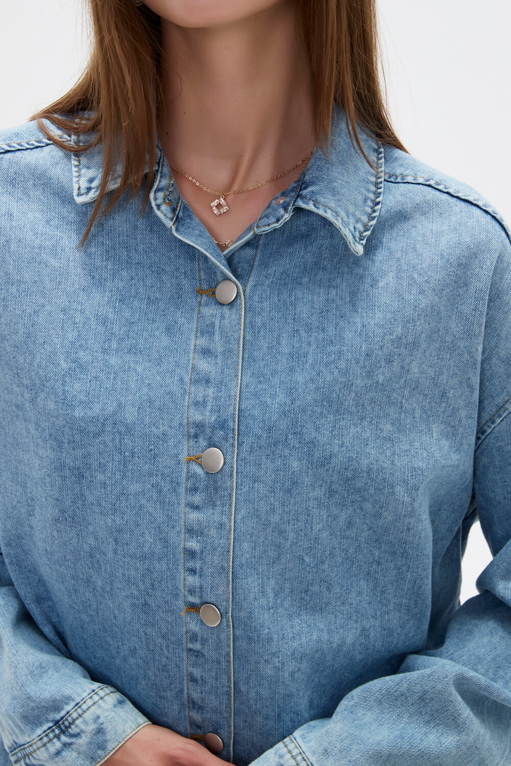 Campera Hira Azul Grisaceo