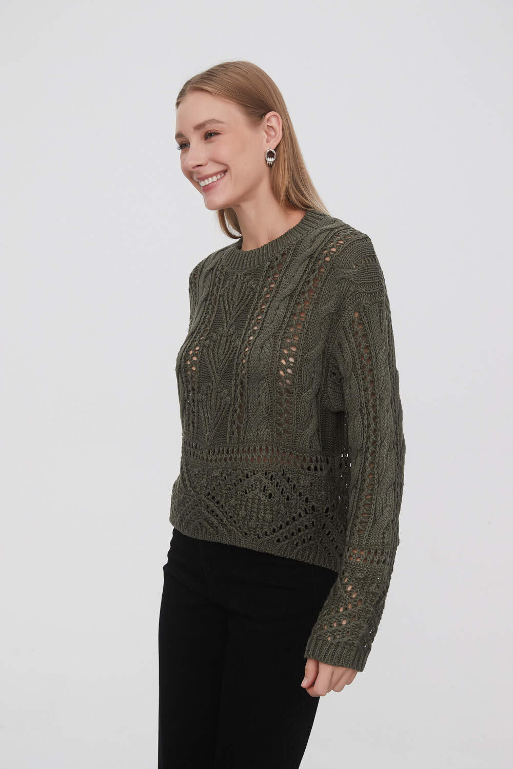 Sweater Ranca Verde Oliva Oscuro