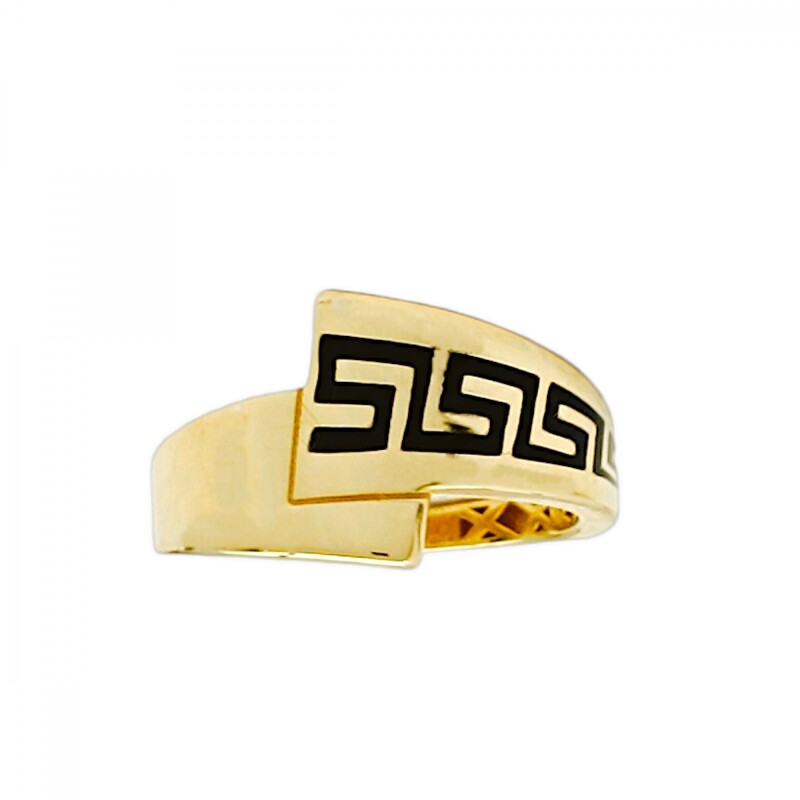 Anillo cinta griega -Oro bajo-Sin piedra-AN8227 sinpiedra