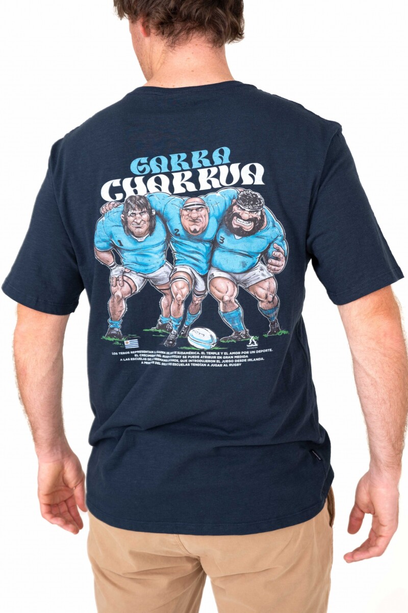 Camiseta Rugby Kevingston Garra Charrúa Azul