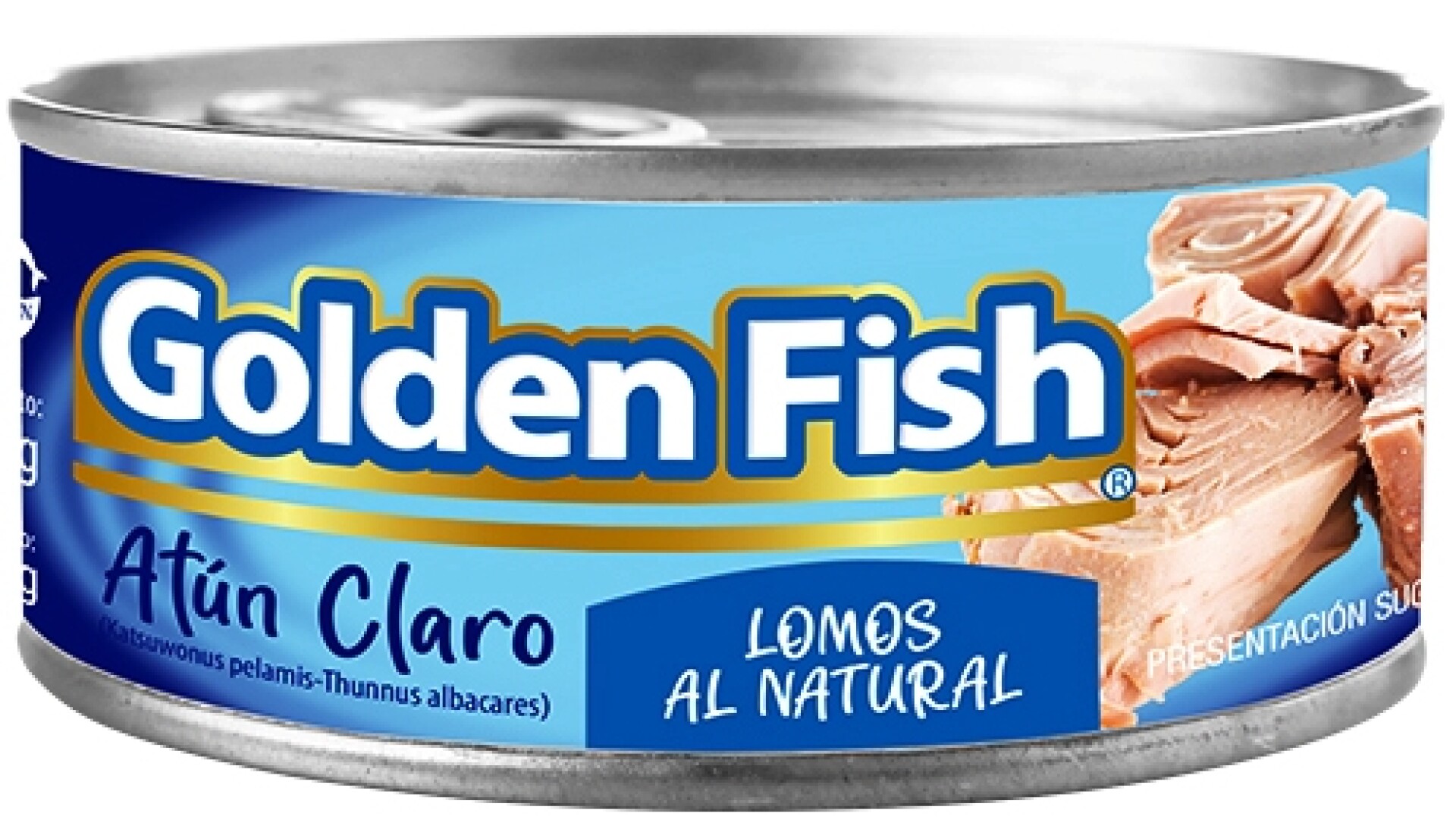 ATUN CLARO LOMITO ENTERO NATURAL 170G GOLDEN FISH 