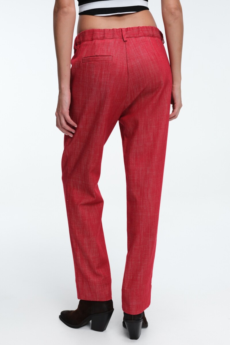 PANT SLIM DENIM Rojo