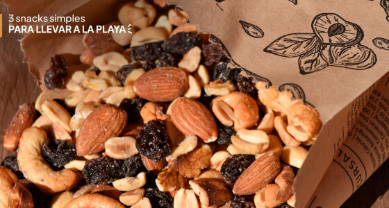 3 snacks simples para llevar a la playa