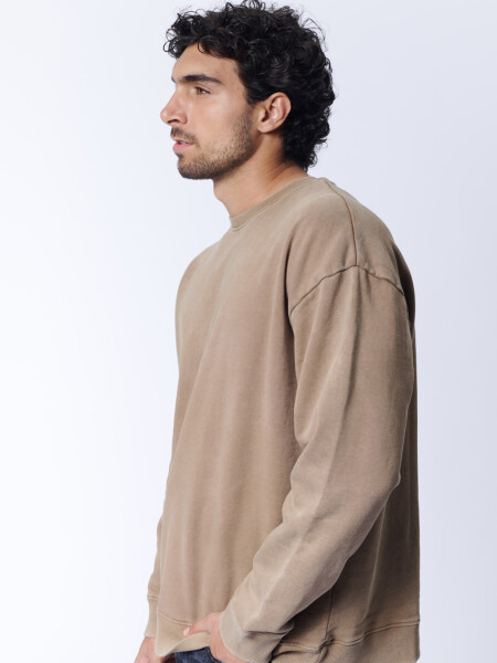 Buzo deportivo Garment Dye Visón