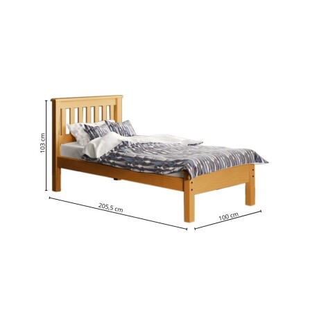 Cama 1 plaza Linea Parma Miel
