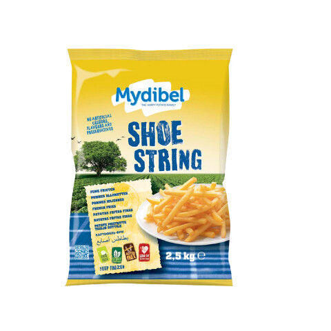 PAPAS FRITAS CORTE FINO 7/7 MYDIBEL (SHOE STRING) - 2,5 KG Papas Fritas Corte Fino 7/7 Mydibel (shoe String) - 2,5 Kg