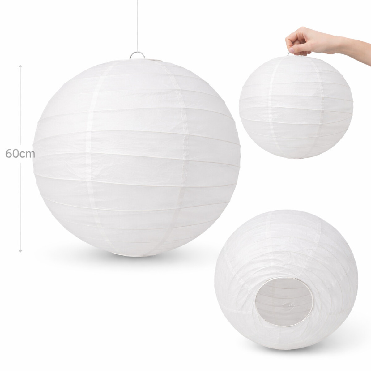 PANTALLA TOKIO 60CM - BLANCO 