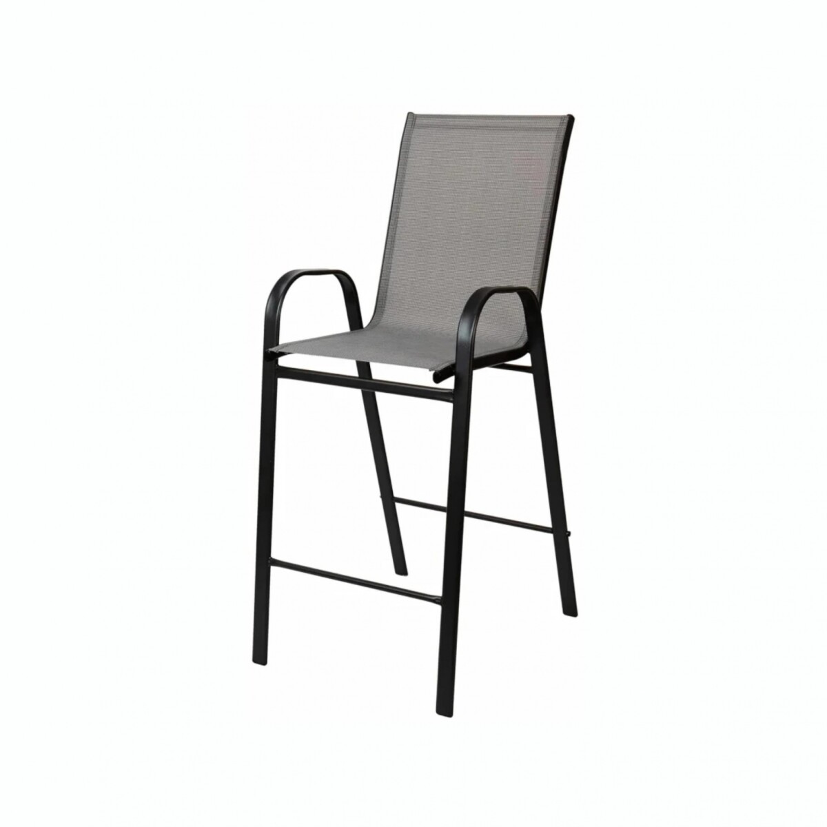 Banqueta Taburete De Jardín RUSTICO SC-092H De Textilina - Gris 