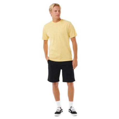 Remera Rip Curl Plain Wash Tee Amarillo