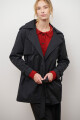 TRENCH CAPUCHA MIDI NEGRO