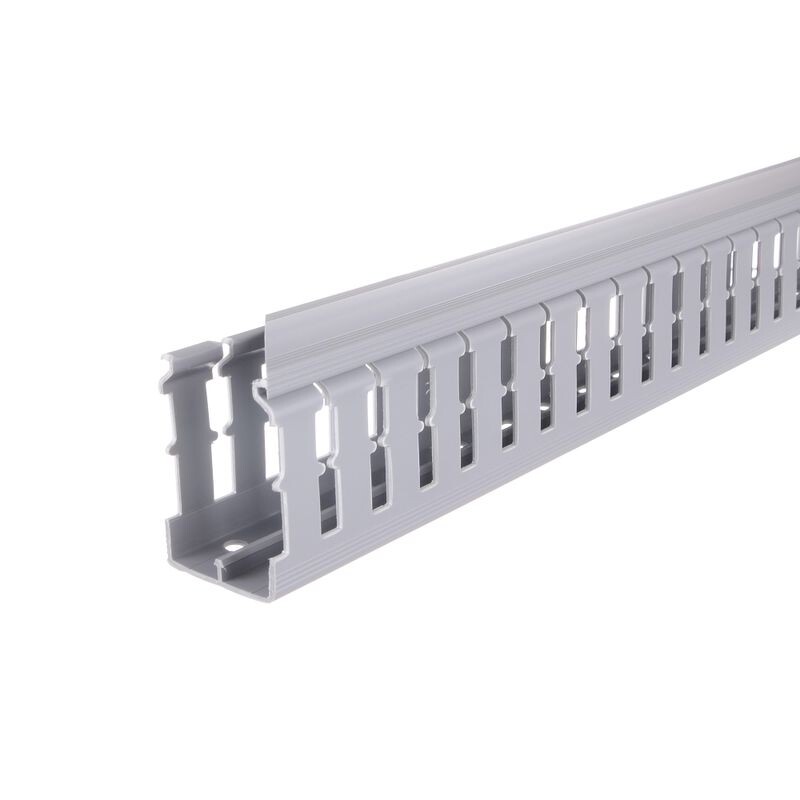 CABLECANAL 40X60MM GRIS RANURADO CABLECANAL 40X60MM GRIS RANURADO