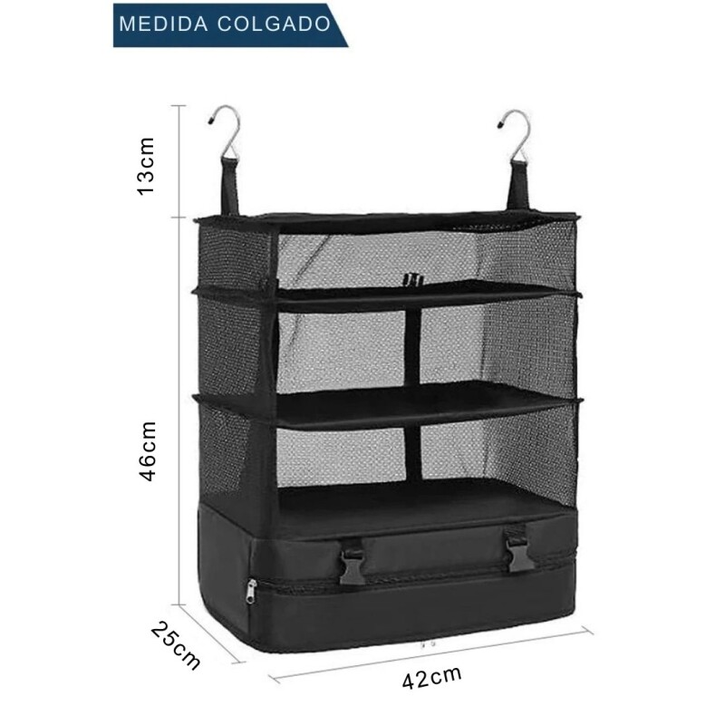 Organizador Ropa Colgante Estante Valija Viaje Ropero Organizador Ropa Colgante Estante Valija Viaje Ropero