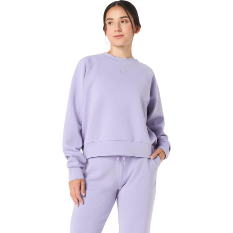 Polera Training Nagino Refined Texture Sweat Top Mujer Bluebell