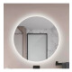 Espejo Redondo Con Luz Led Sin Marco 80cm Diametro Tactil Blanco
